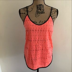 Under Armour Neon Orange Mesh Tank Top